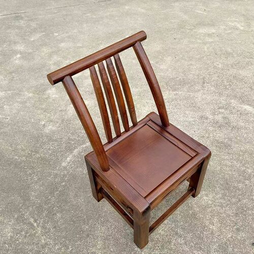 农村手工木椅老式实木靠背椅农家乐餐椅仿古椅麻将椅儿童椅子家用