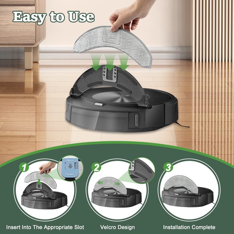 适配iRobot Roomb j7/ j7+/ j9+ 扫地机器人拖布替换装