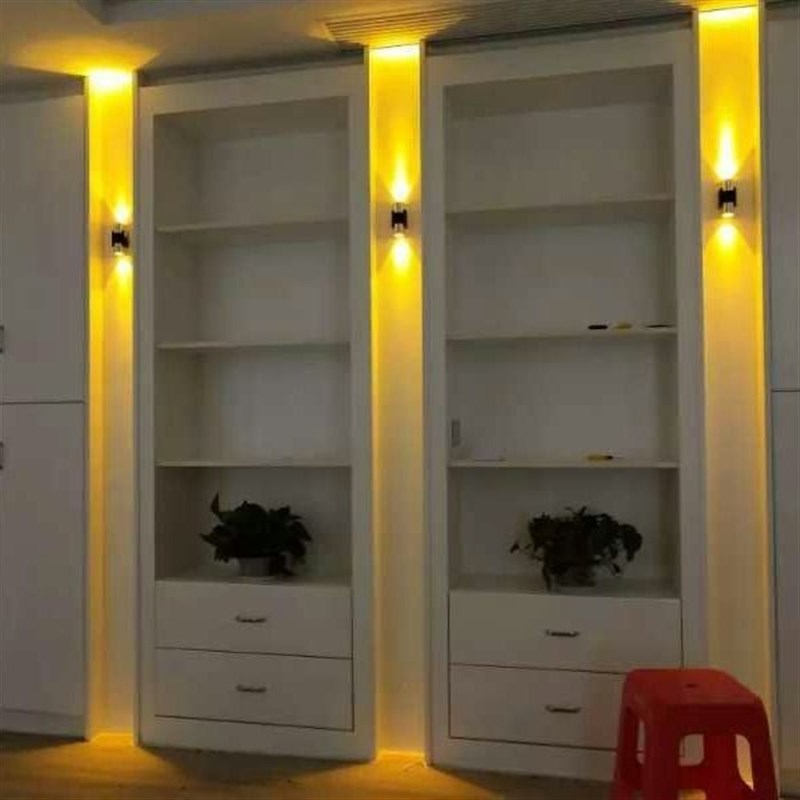 led壁灯卧室床头过道走廊上下发光会所ktv酒店装饰背景墙七彩遥控