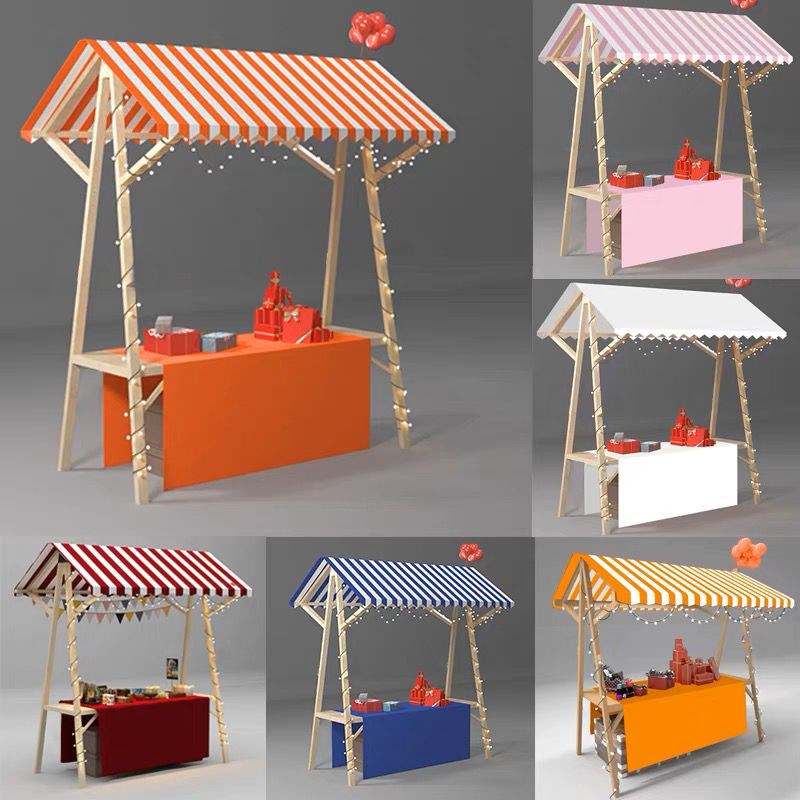 集市摊位展示架市集夜市摆摊架子花车促销展示台地摊车移动可折叠