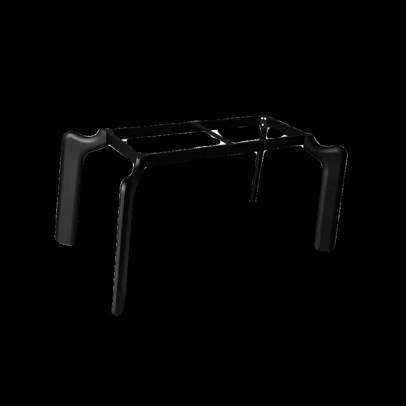 意式岩板餐桌腿支架新款碳素钢大象腿桌架实木大理石桌面支撑脚架