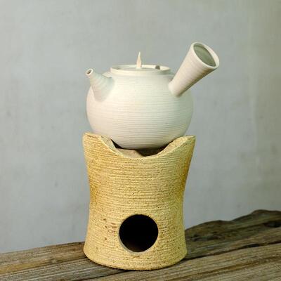 白泥炭炉陶壶烧壶把砂铫壶热茶炉跳盖壶潮耐汕茶侧水炉套装JAM橄