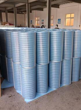 椭圆米纳覆膜纸滤FTN米芯除尘芯纳滤筒覆膜防静滤电除尘空气滤芯