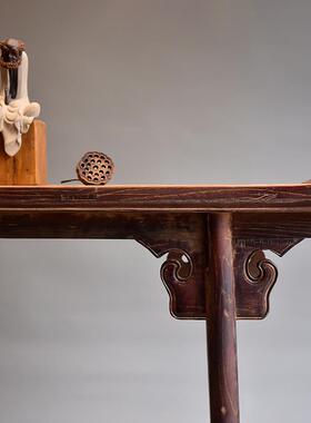 新中条案供台香供案桌复翘OFO头中堂贡桌实木古式仿古奉桌玄关台