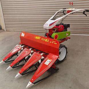 手推4式大豆收获拖割晒LXI机汽油柴油3行小型手扶拉行机