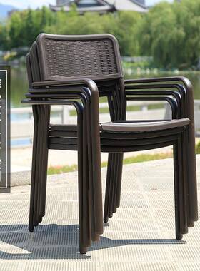 园院子户外桌椅花院伞休闲露天外摆桌椅组HWZY-015合件室外阳台庭