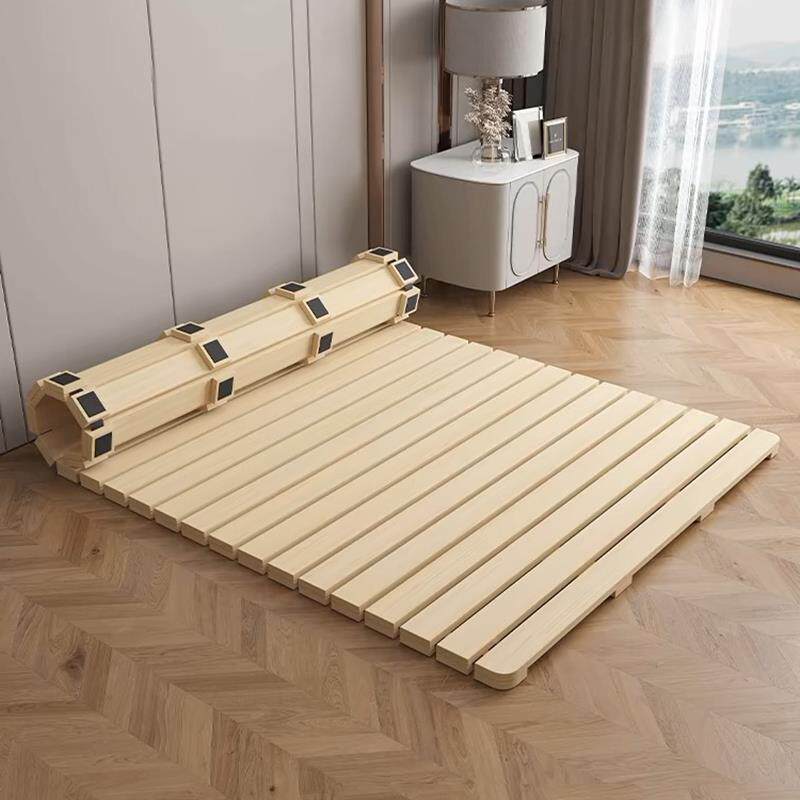 9C榻榻NTV米排骨架床架实木叠床防潮硬打地铺硬木板床板垫板折透