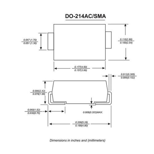 源HRR头工厂SS4SMA334V贴片1N58202DO-214ACA肖特基二极管