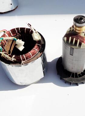 8F汽1油发电CZM机配件58-6.5/7.5KW相电机总三成8千瓦转子锭子/定