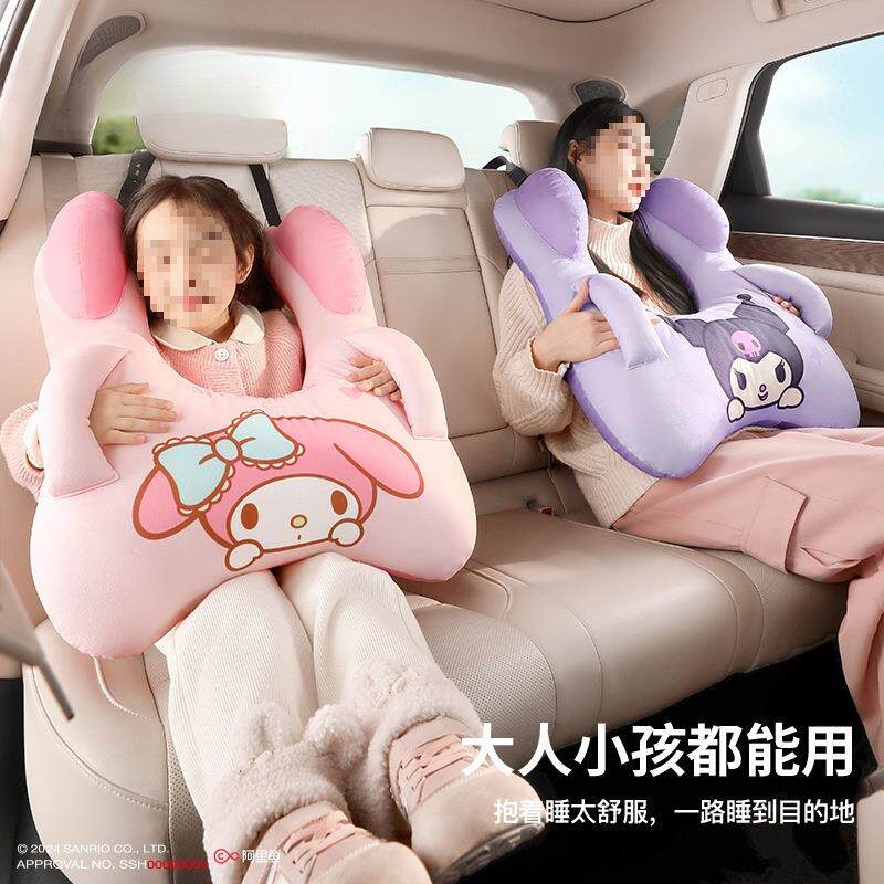 车睡觉抱枕上儿童载睡觉汽后排车车靠枕护颈17025卡通靠垫枕头车