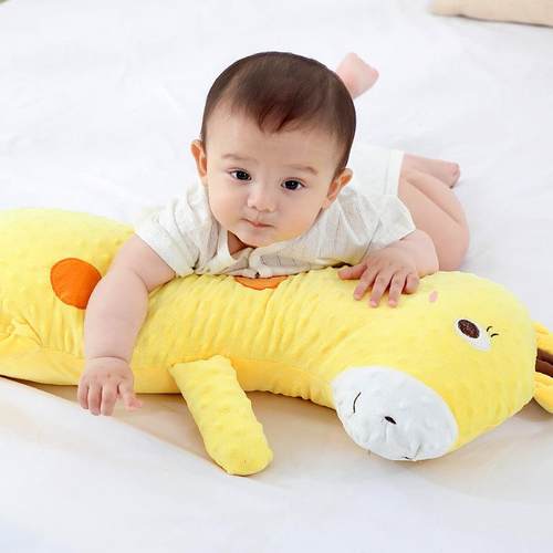 新生儿飞机抱安枕豆豆绒可拆洗抚枕婴儿爬宝睡排气气胀TIK宝睡觉