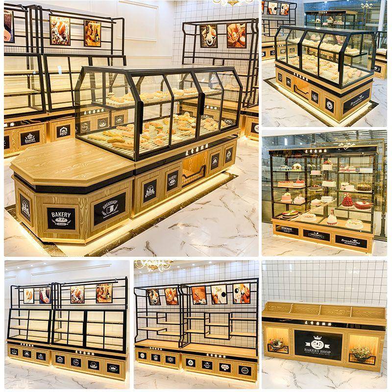展铁艺包柜蛋糕面示柜糕模型柜面490包蛋货架中岛柜玻璃展示柜边
