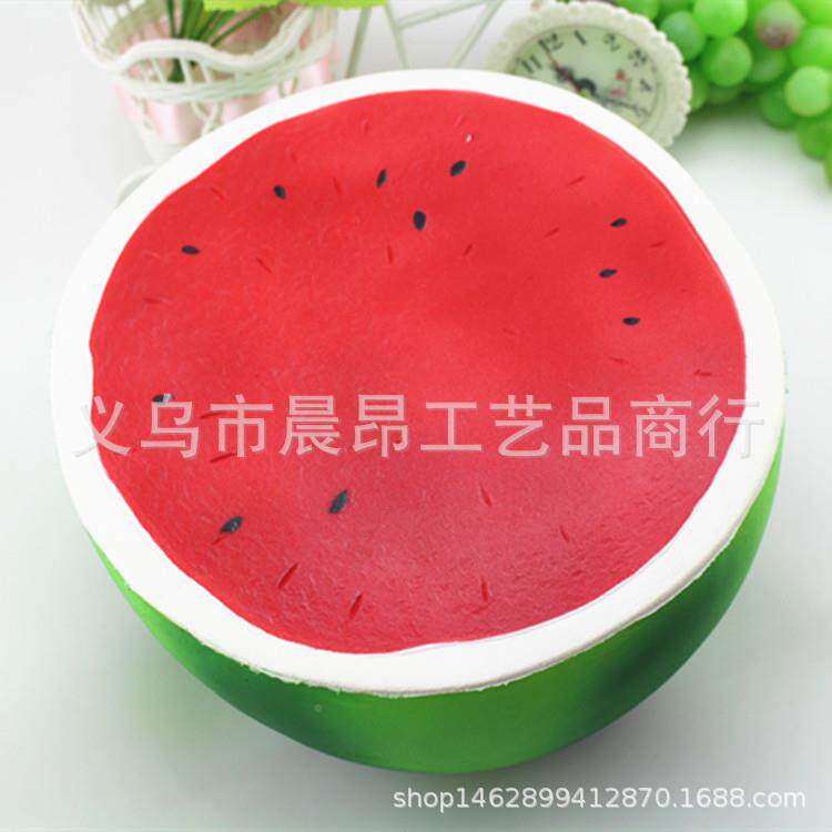 pu慢UUA回仿真玩具p慢回弹特大弹西瓜uSquishy新品