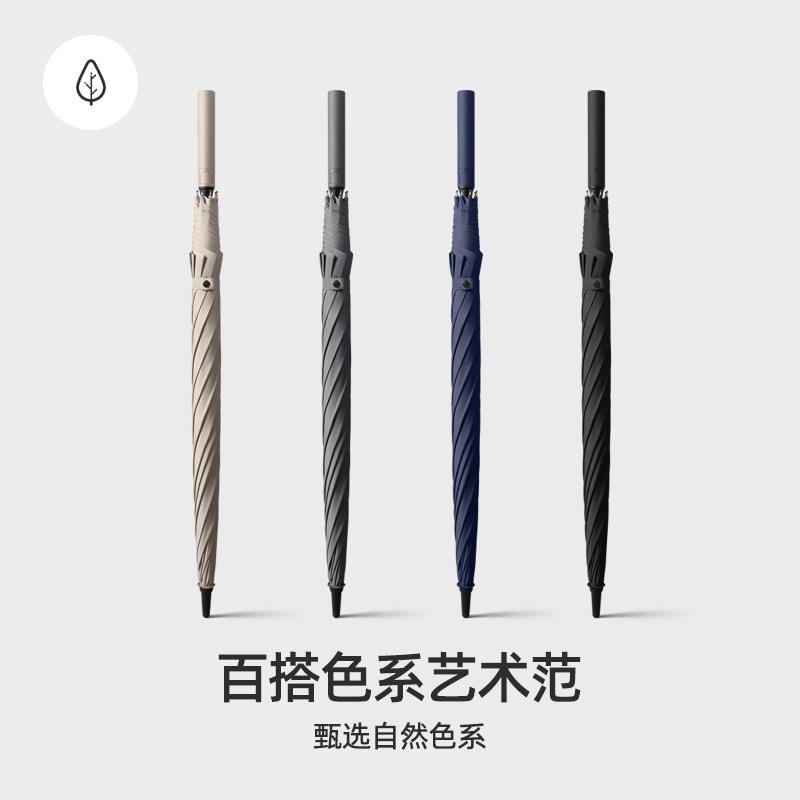 8自动直杆股超大三告人雨伞自动直柄大号双晴人长柄伞雨用广伞两l