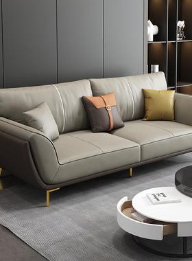 轻奢位客厅免洗科布技小型乳胶网红现代简约户三人布艺BTF可拆洗