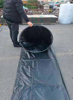 黑色阻燃矿煤风筒布无品牌/矿用排风设备用正压风5筒布直径00mm