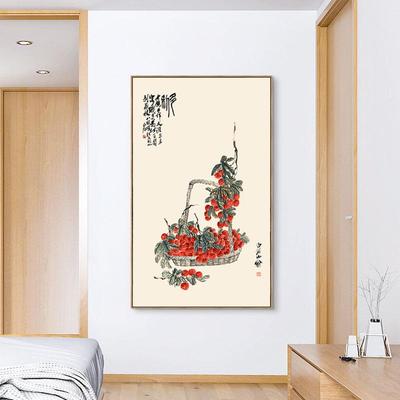 吴昌硕富贵吉祥图新式玄风关装饰画过办YZ202303公室原木花中卉客