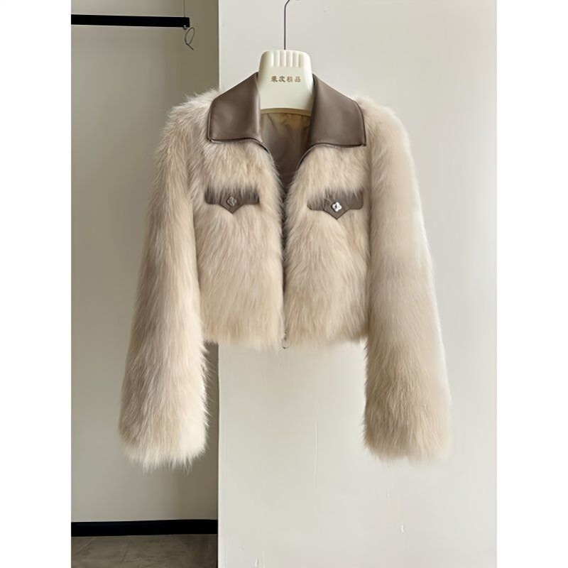 LY皮草“经典五代”2024年秋冬季新款狐狸毛年轻短款皮草毛毛外套