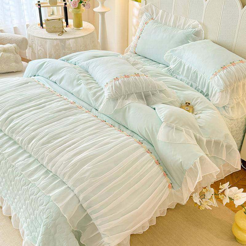 2024新款法式公主风四件套水洗棉花边被套少女心双人床单床上用品,鲜花速递/花卉仿真/绿植园艺,割草机/草坪机,淘宝优惠券,粉丝福利购,淘宝优惠卷