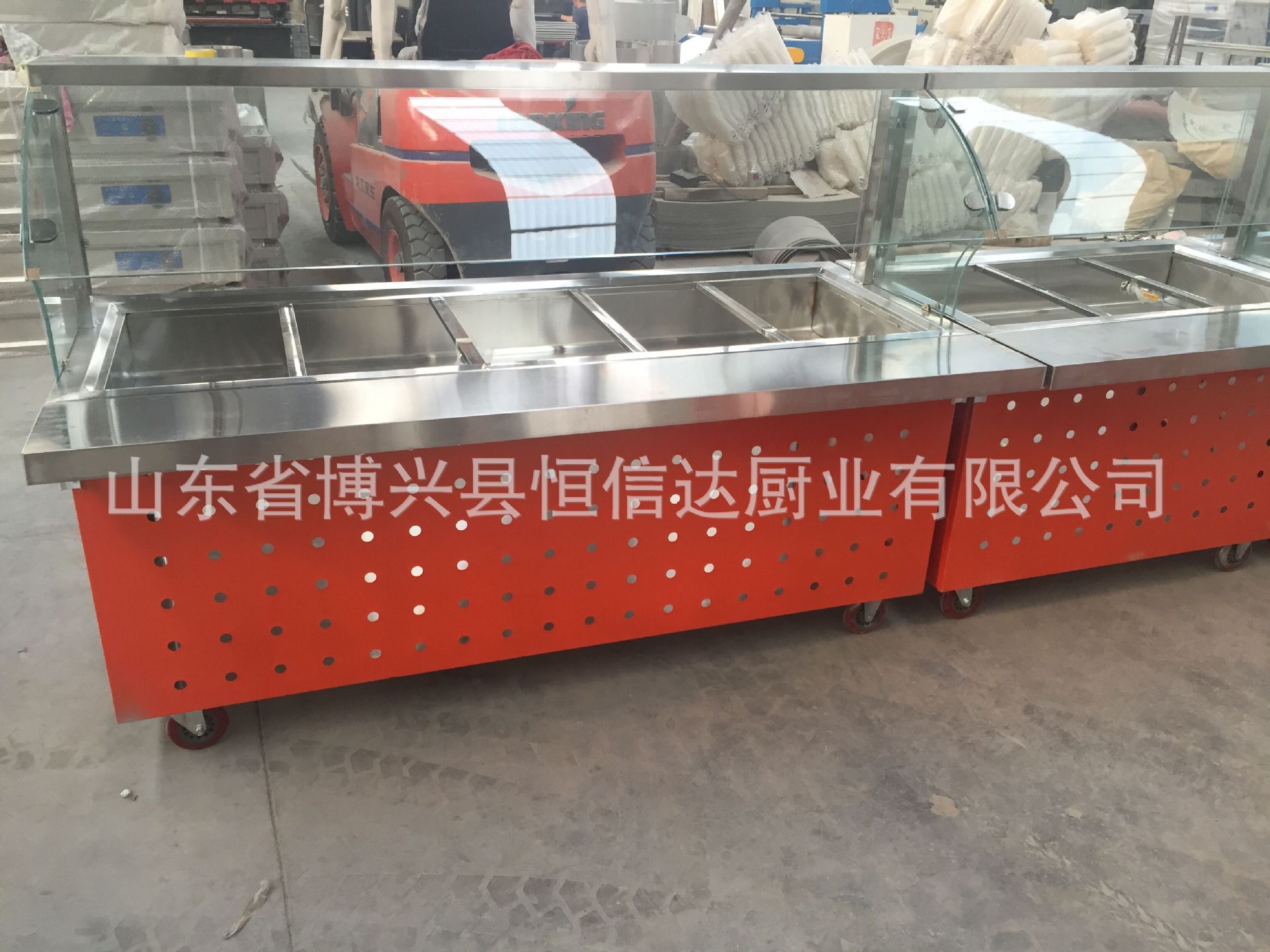 连锁快餐豪华保温售卖台