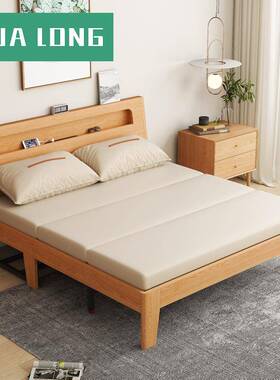 2025木新款实沙发33233床小户型网红款厅客多折功能可叠沙发床两用木质