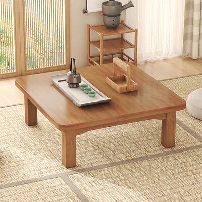 3Y炕桌方桌竹榻米小茶几正方形GGU实楠木炕上吃饭学桌习矮桌子榻