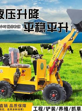 型电动装载机农用养殖场37006清理四柴油推土机新能驱源电动小小铲车