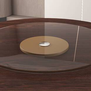 大餐桌圆桌15人家用可折叠 10人大板桌面板1.6米八人位实木带转盘