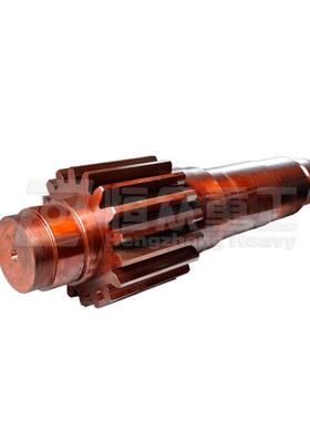 轴不IYJ锈钢条齿轮锻造滚齿花键轴伞齿轮齿传动轴渗碳淬火传动件