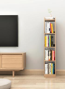 小书架边窄角缝QUD飘夹缝极窄简易落地儿童小型窗落收纳柜墙小窄