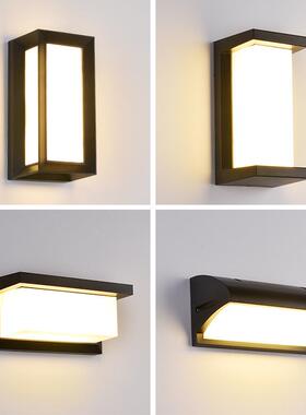 壁灯户外防水室外l庭明院IAW感应阳台外口墙楼梯露台门超亮照ed墙