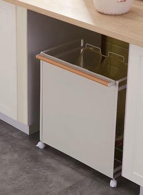 日系酒店袋客厅日式简35616约桶铁艺垃圾大号分类垃圾架厨垃房圾支撑架