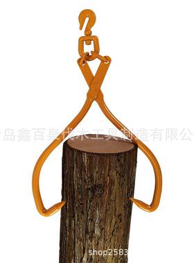 热销万向头6in起原木吊XVZ钩拖钩伐林木森木材烧烤1钩尖锻造重爪