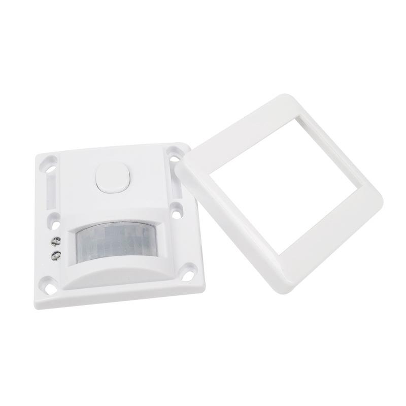 220V 86型人体感应延时开关楼道过道可调LED灯红外感应开关器面板