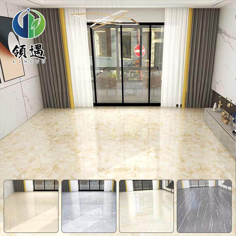 水防潮木纹客防卧厅室PVC地板贴自粘卫浴壁纸大YJQ理壁纸石加厚