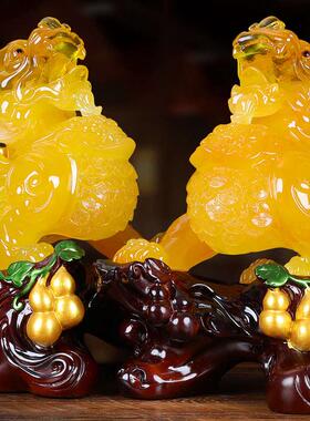 招财进宝旺财纳福貔貅公母摆件朋友礼物搬家一对乔迁店铺新居开业