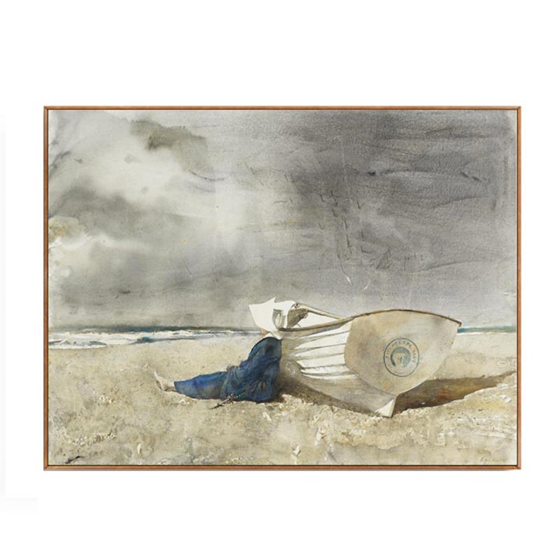 卧室墙壁挂画名画客厅沙发背景墙装饰画风景画简约大气欧式壁画横