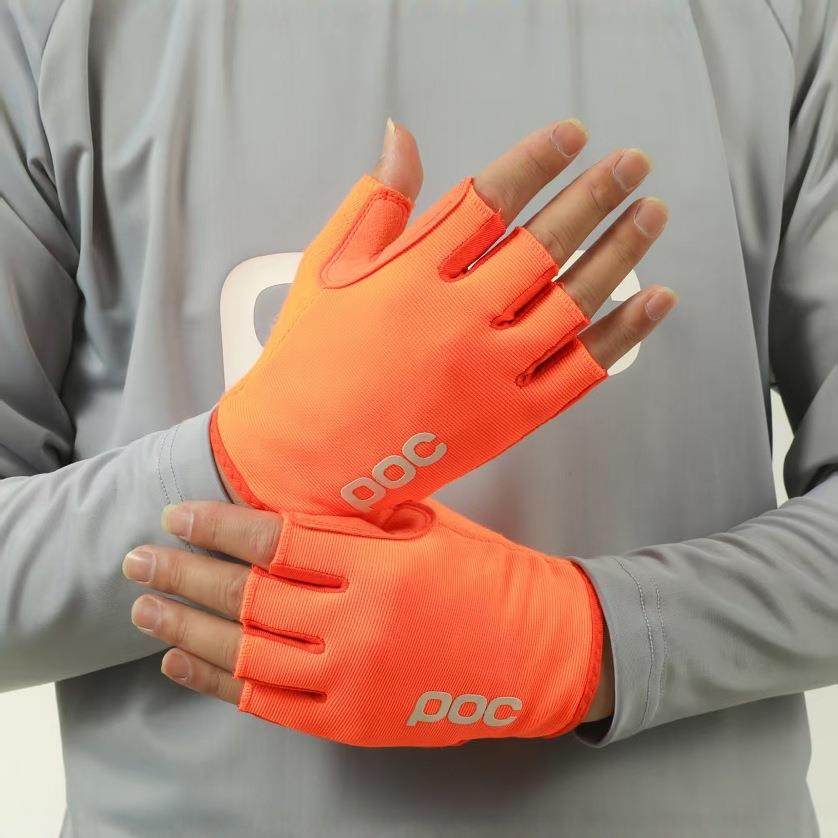 poc三色夏季现货新款半指护掌自行车户外运动半指手套