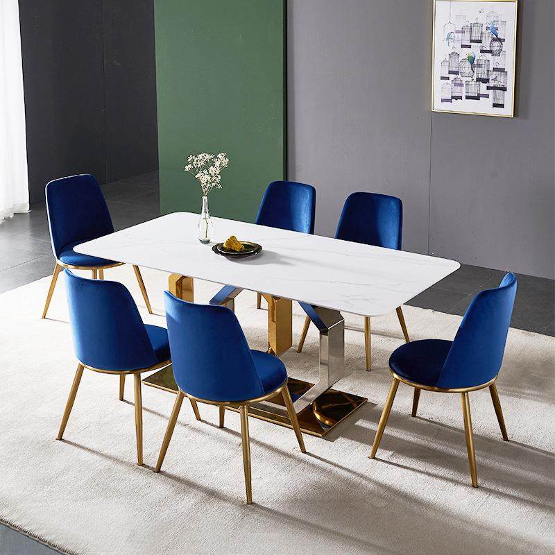 轻奢岩板餐桌长方形大理石家用小户型现代简约亮光饭桌椅组合,电子元器件市场,其它元器件,淘宝优惠券,粉丝福利购,淘宝优惠卷