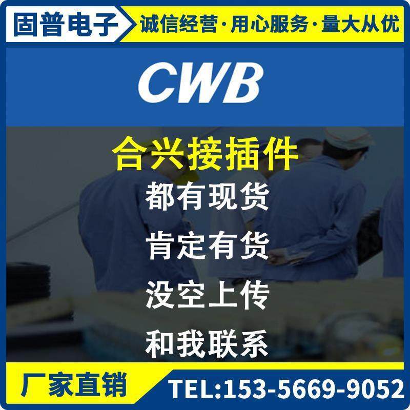 CWB合兴接插件TJC2508-2A连接器2WA 3A 3WA 4A 4WA间距2.5MM白色
