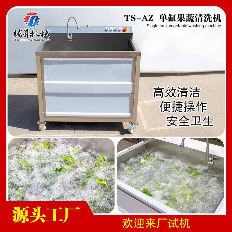 腾昇机械单缸洗菜机 酒店/饭堂小型洗菜机 智能洗菜机 清洗设备