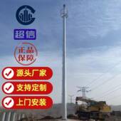 海边8米单管钢杆监控塔杆海洋水文环境监测塔海防安全监控塔