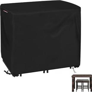 户外酒吧高度桌椅套庭院酒吧套装适用长方形长杆高餐椅套装