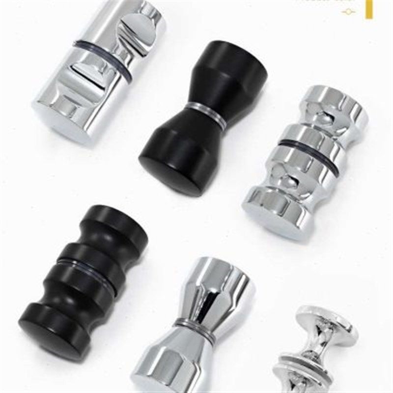 不锈钢小拉手推拉移门拉手圆形单孔拉手淋浴房拉手浴室玻璃门把手