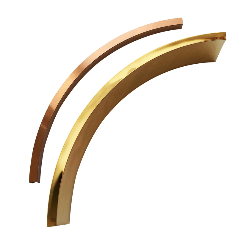不锈钢圆弧形吊顶收边条阳角收口条天花钛金装饰金属包边线条定制