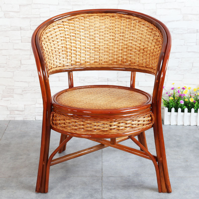 真藤椅三件单把办公椅阳台桌椅简约现代腾椅子座椅客厅休闲