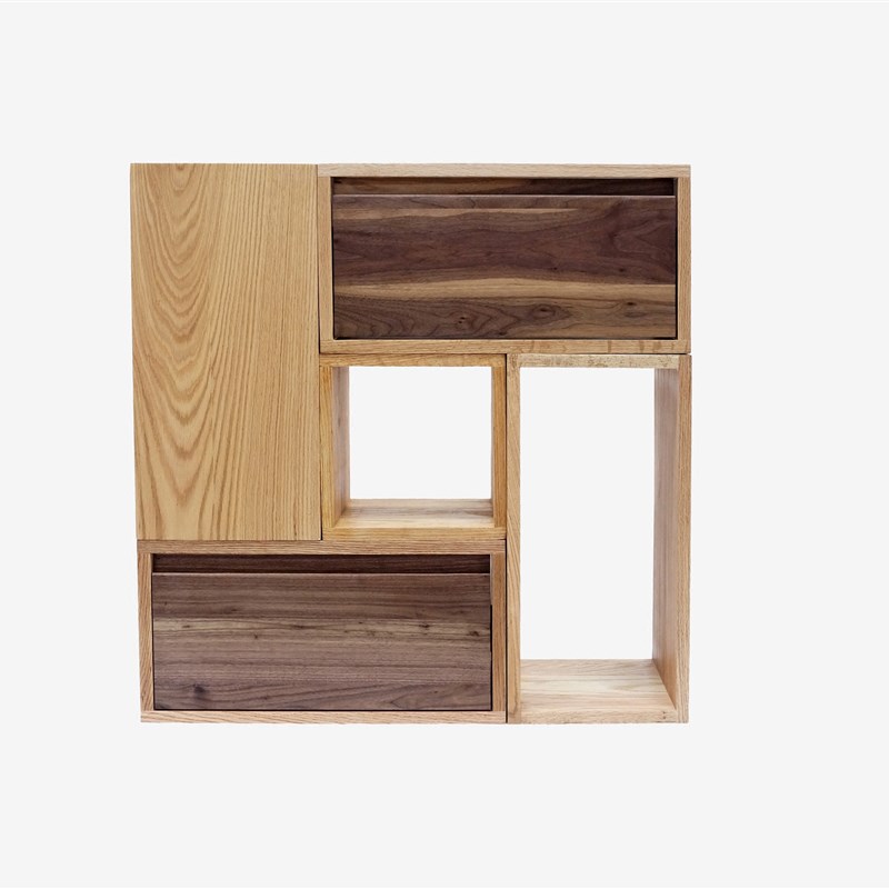 MUMO木墨 框 可自由柜 实木木框 原木书架