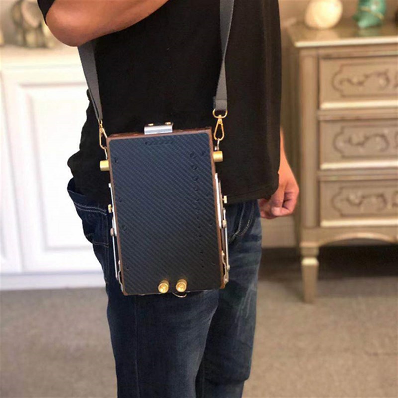 2019新款xv3迷你写生超薄多功能油画架箱便携可伸缩黑胡桃