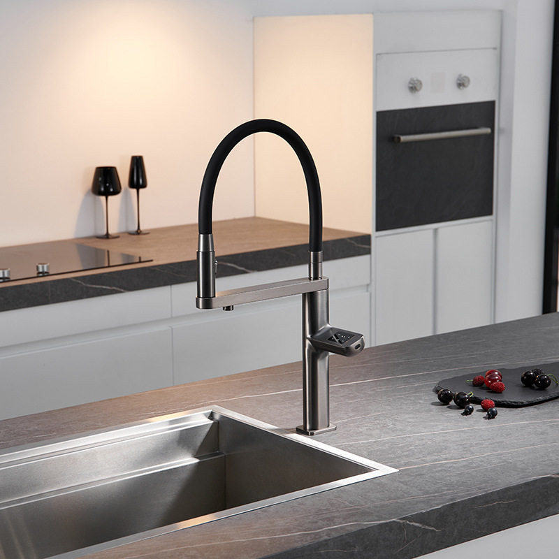 跨境外贸智能触控感应全铜冷热厨房净水龙头家用洗菜盆洗碗池龙头,家装主材,智能厨房龙头,淘宝优惠券,粉丝福利购,淘宝优惠卷