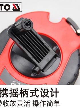 卷尺量玻璃纤维软0尺子20-3YT-715600-5米测建筑工程盒盘式长钢皮